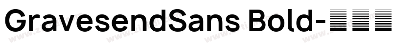 GravesendSans Bold字体转换